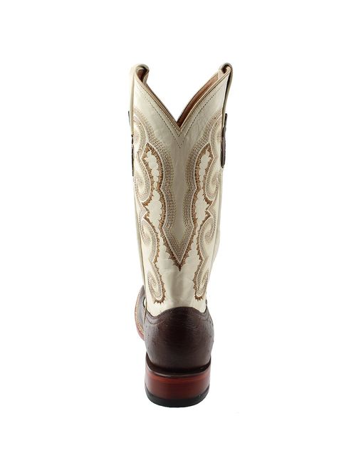 Western Boots Mens Cowboy Smooth Ostrich Kango Red 10293-07