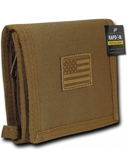 RapDom Tonal USA Flag Tactical Mens Wallet [Khaki]