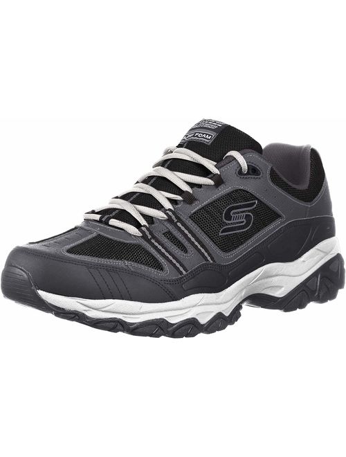 Skechers Men's After Burn Memory Fit Strike Off Lace-Up Sneaker