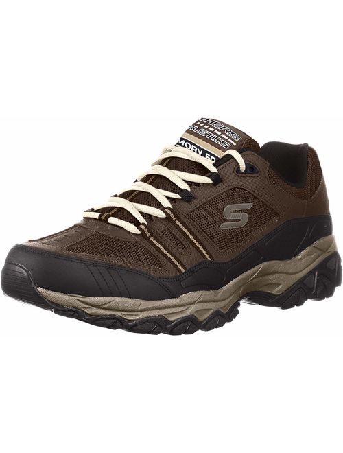 Skechers Men's After Burn Memory Fit Strike Off Lace-Up Sneaker