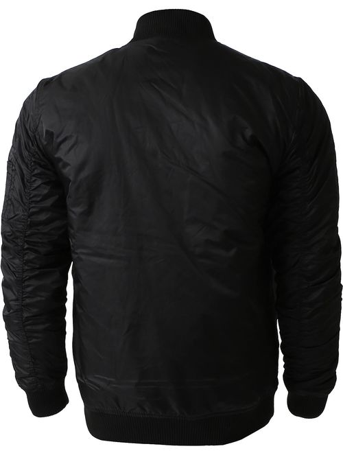 Mens MA-1 Bomber Padded Jacket Lightweight Active Biker Flight Outwear