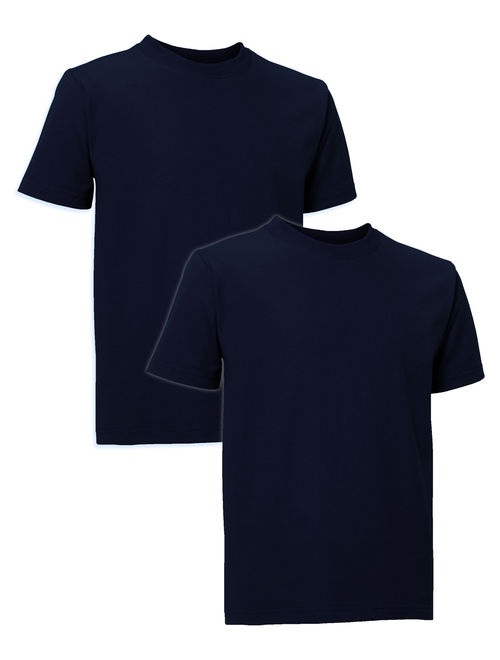 Fruit of the Loom Short Sleeve Crew Neck T-Shirts, 2 Pack (Little Boys & Big Boys)