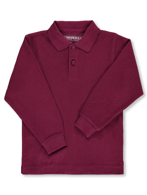 Universal Adult Unisex L/S Pique Polo (Adult Sizes S - 3XL)