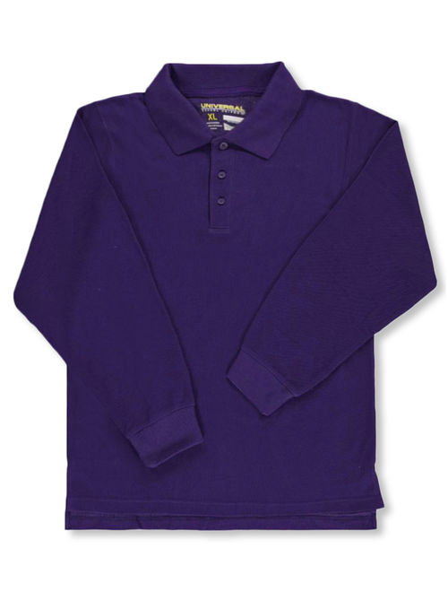 Universal Adult Unisex L/S Pique Polo (Adult Sizes S - 3XL)