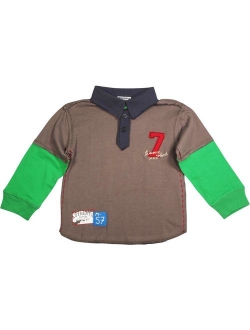 Mish Toddler & Little Boys Long Sleeve Graphic Tee Shirt Top Many Colors SZ 2-7, 34503 BLACK SAVE THE WORLD / 3