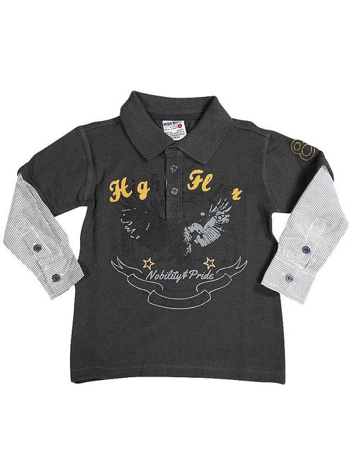 Mish Toddler & Little Boys Long Sleeve Graphic Tee Shirt Top Many Colors SZ 2-7, 34503 BLACK SAVE THE WORLD / 3