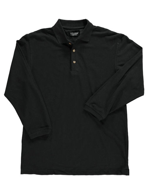 Ultra Club Men's L/S Pique Polo (Adult Sizes S - XXL)