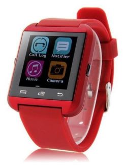 Red Bluetooth Smart Wrist Watch Phone mate for Android Samsung HTC LG Touch Screen