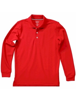 Boys School Uniform Long Sleeve Pique Polo Shirt (Little Boys & Big Boys)