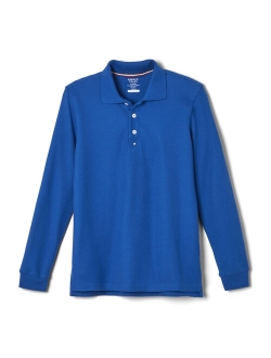 Boys School Uniform Long Sleeve Pique Polo Shirt (Little Boys & Big Boys)