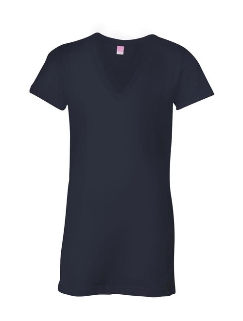 LAT Ladies' Junior Fit V-Neck Fine Jersey T-Shirt