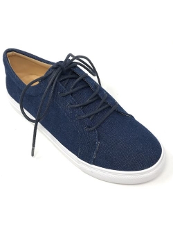 Women's Denim Lace Up Sneakers