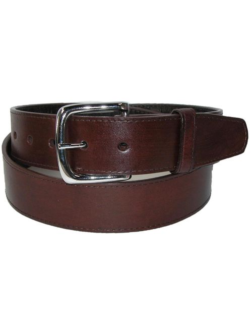 Men's Leather Money Belt Removable Buckle