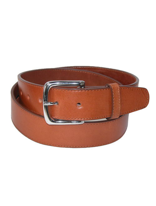 Men's Leather Money Belt Removable Buckle