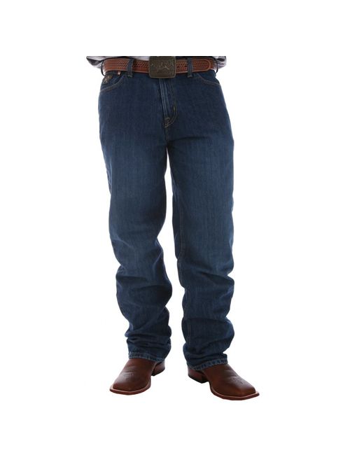 Cinch Apparel Mens Black Label Relaxed Fit Dark Stonewash Jeans