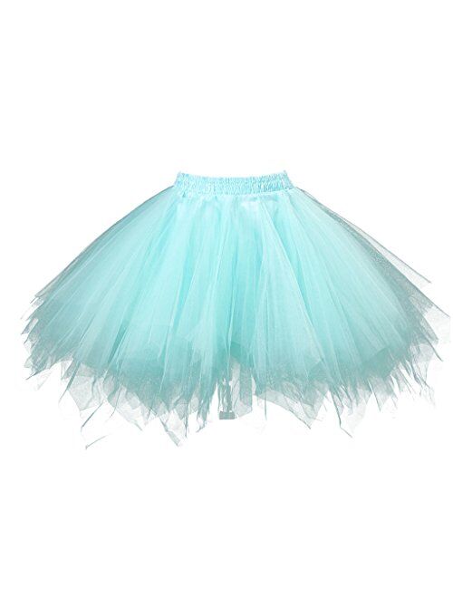 Topdress Women's 1950s Vintage Tutu Petticoat Ballet Skirt (26 Colors)