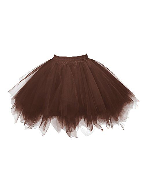 Topdress Women's 1950s Vintage Tutu Petticoat Ballet Skirt (26 Colors)