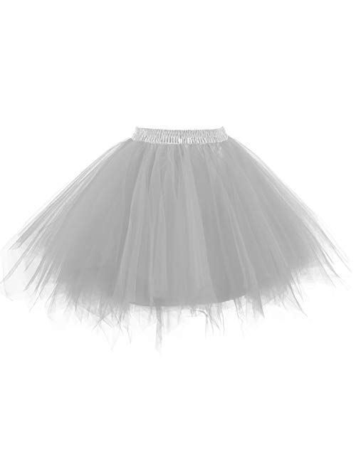 Topdress Women's 1950s Vintage Tutu Petticoat Ballet Skirt (26 Colors)