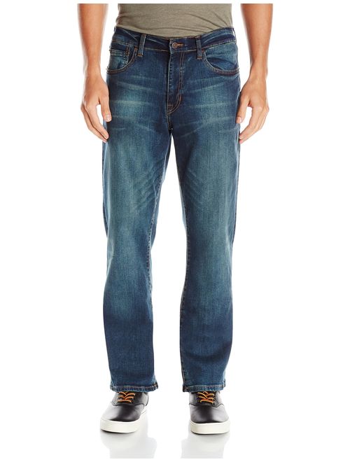 IZOD Mens Comfort Stretch Relaxed Fit Jeans