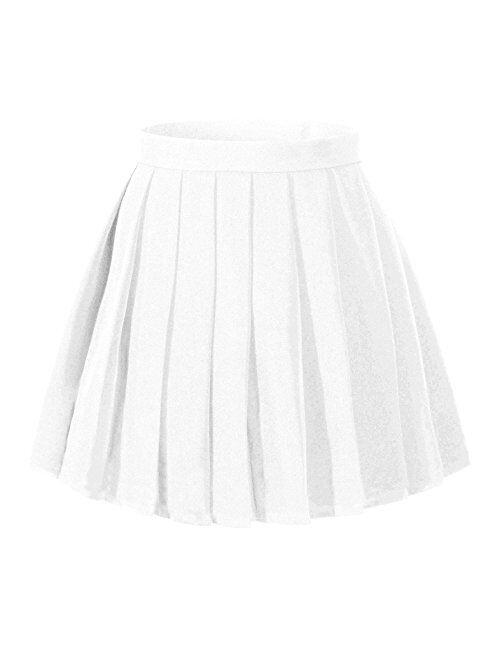 Beautifulfashionlife Women's Japan high Waisted Knife Pleated Cosplay Costumes Skirts