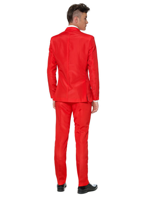 Suitmeister Men's Solid Red Solid Suit