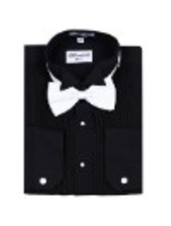 Italy Men'S Tuxedo Shirt Wingtip Collar W/Bow-Tie Dress Shirt White S-32/33