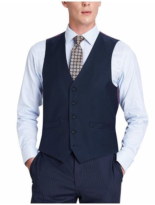 Mens Suit Vest Casual & Formal Fitted Waistcoat Wool Business Suit Vest