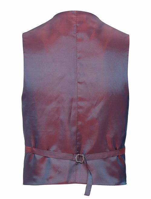 Mens Suit Vest Casual & Formal Fitted Waistcoat Wool Business Suit Vest