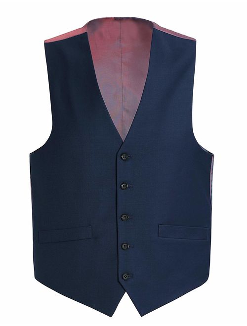 Mens Suit Vest Casual & Formal Fitted Waistcoat Wool Business Suit Vest