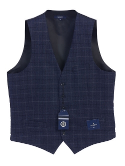 men's 5 button formal casual tweed suit vest