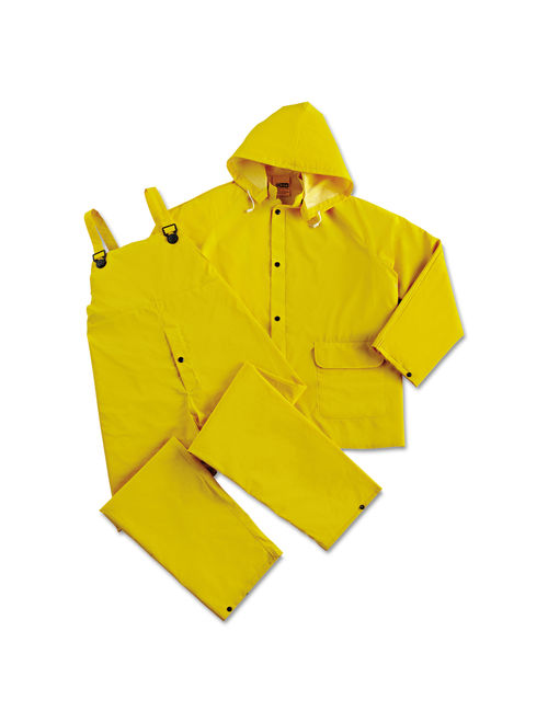 Anchor Brand Rainsuit, PVC/Polyester, Yellow, 3X-Large -ANR90003XL