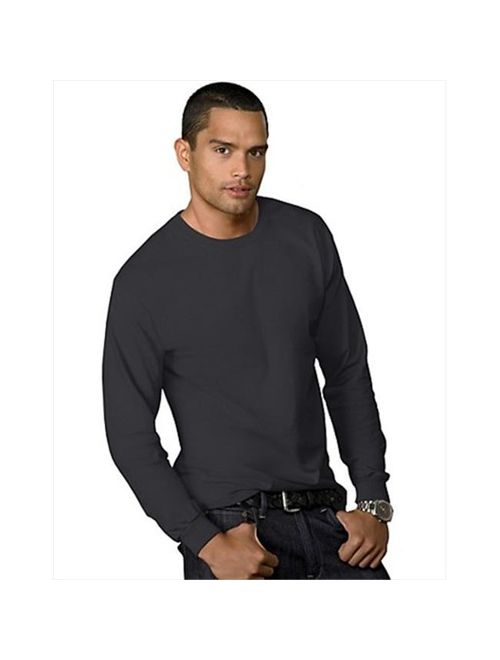 Hanes Men's and Big Men's ComfortSoft Long Sleeve Tee, Up to Size 3XL