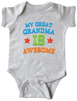 Inktastic My Great Grandma is Awesome Gift Baby Boy or Baby Girl Bodysuit