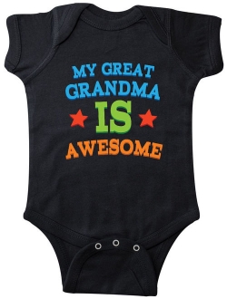 Inktastic My Great Grandma is Awesome Gift Baby Boy or Baby Girl Bodysuit