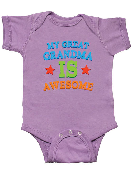 Inktastic My Great Grandma is Awesome Gift Baby Boy or Baby Girl Bodysuit