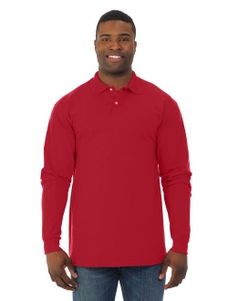 Jerzees Adult 5.6 oz., SpotShield Long-Sleeve Jersey Polo 437ML