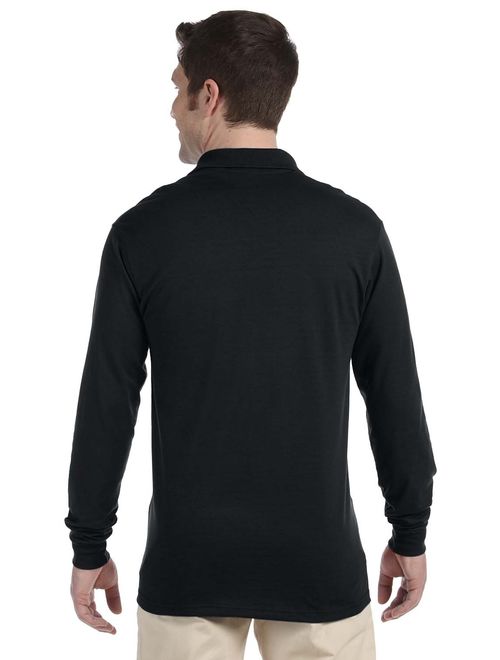 Jerzees Adult 5.6 oz., SpotShield Long-Sleeve Jersey Polo 437ML