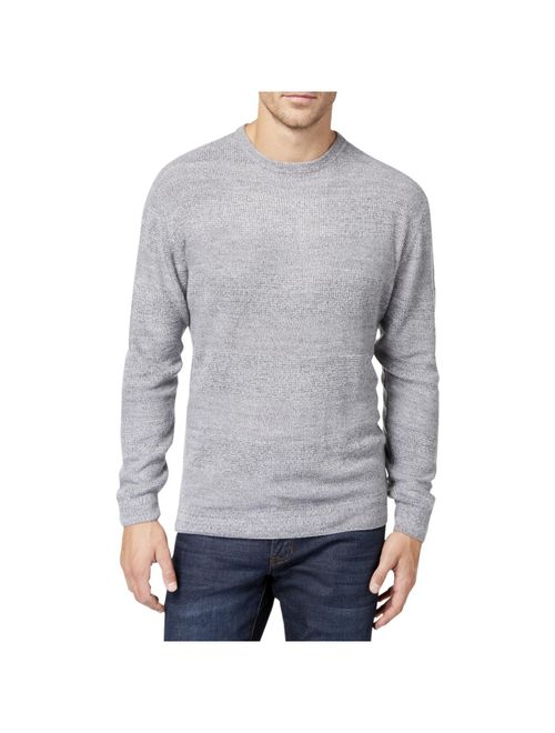 Weatherproof Mens Textured Striped Pullover Sweater