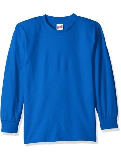 Big Boys' Long Sleeve Cotton T-Shirt