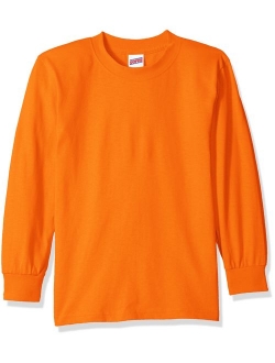 Big Boys' Long Sleeve Cotton T-Shirt