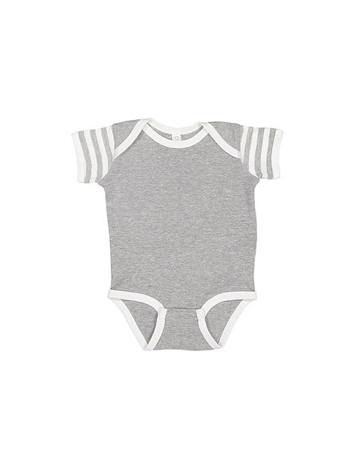 Rabbit Skins - Infant Baby Rib Bodysuit - 4400 - Black - Size: 18M