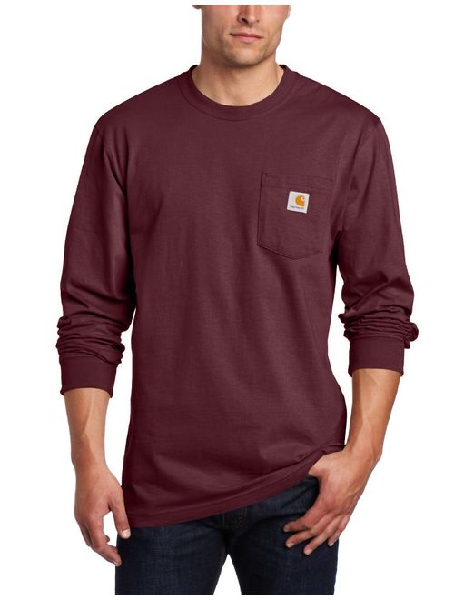 Carhartt Men's Workwear Jersey Pocket Long-Sleeve Shirt K126 (Regular and Big and Tall Sizes)