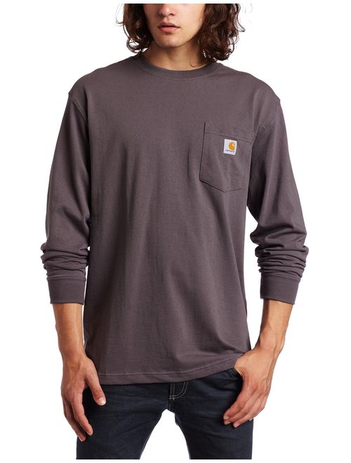 Carhartt Men's Workwear Jersey Pocket Long-Sleeve Shirt K126 (Regular and Big and Tall Sizes)