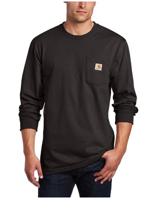 Carhartt Men's Workwear Jersey Pocket Long-Sleeve Shirt K126 (Regular and Big and Tall Sizes)