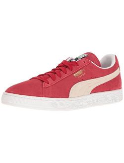 Men's Suede Classic  Fashion Sneaker, Team Regal Red/White, 10 M US