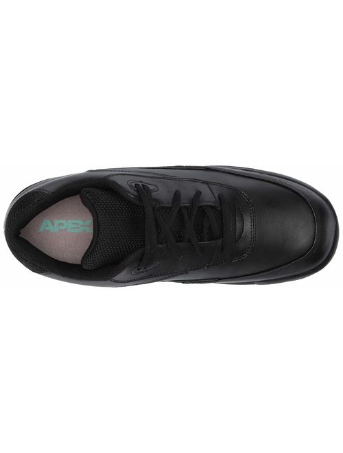 Apex Men's Active Walker Lace-Biomechanical Black Sneaker