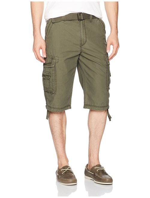 Unionbay Men's Cordova Belted Messenger Cargo Short - Reg and Big and Tall Sizes