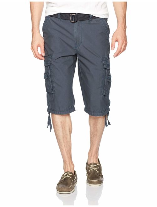 Unionbay Men's Cordova Belted Messenger Cargo Short - Reg and Big and Tall Sizes