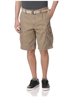 UNIONBAY Men's Survivor Belted Cargo Short-Reg and Big and Tall Sizes