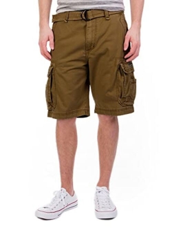 UNIONBAY Men's Survivor Belted Cargo Short-Reg and Big and Tall Sizes